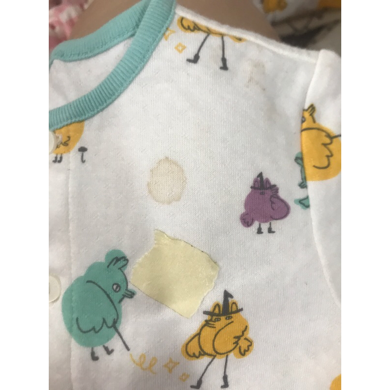 Sz 80 lỗi- Bộ cotton Moimoln hoạ tiết gà con