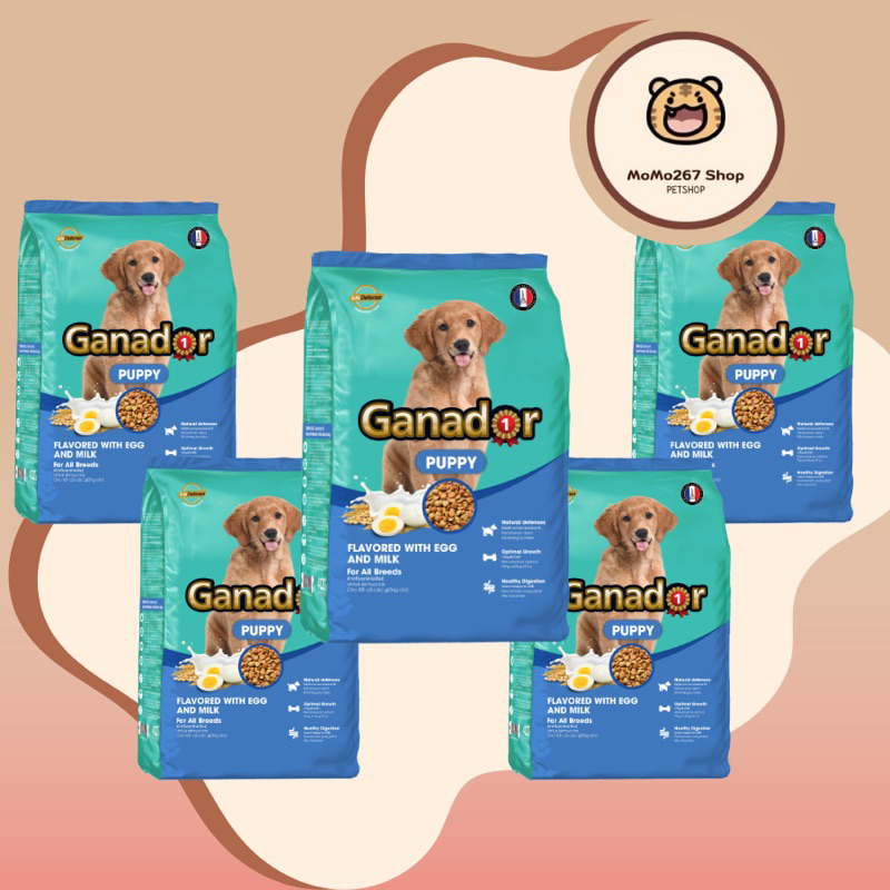 Combo 5x400g -Thức ăn cho chó con GANADOR vị trứng sữa EGG MILK