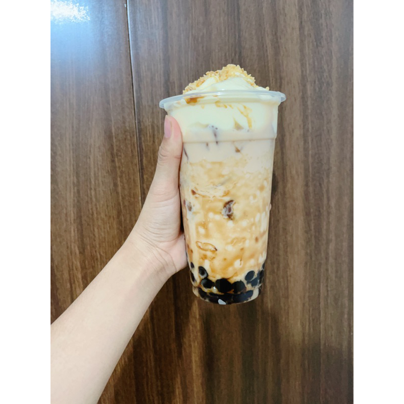 Combo 50 ly nhựa đáy bằng 700ml kèm nắp fi 95 cao cấp