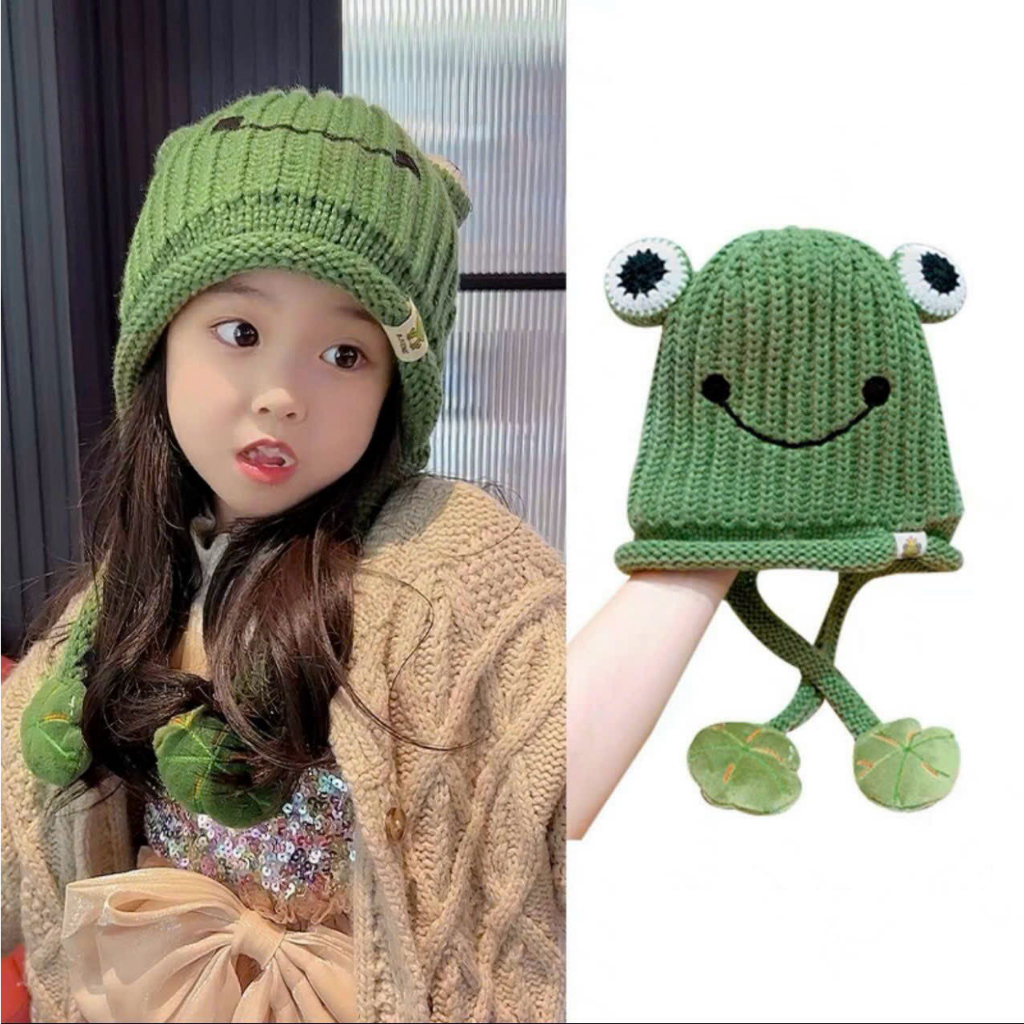 Mũ len hình thú đáng yêu nhiều màu giữ ấm dành cho bé vào mùa đông