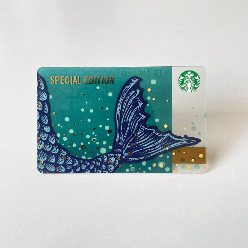 2506 THẺ NHỰA CN SIREN 2019, thẻ trầy nhiều (thẻ đã sử dụng, dùng để sưu tầm) STARBUCKS CARD