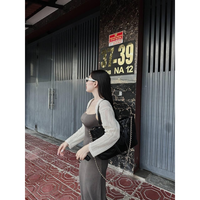 Túi công sở chen nồ trần trám  size35 3màu