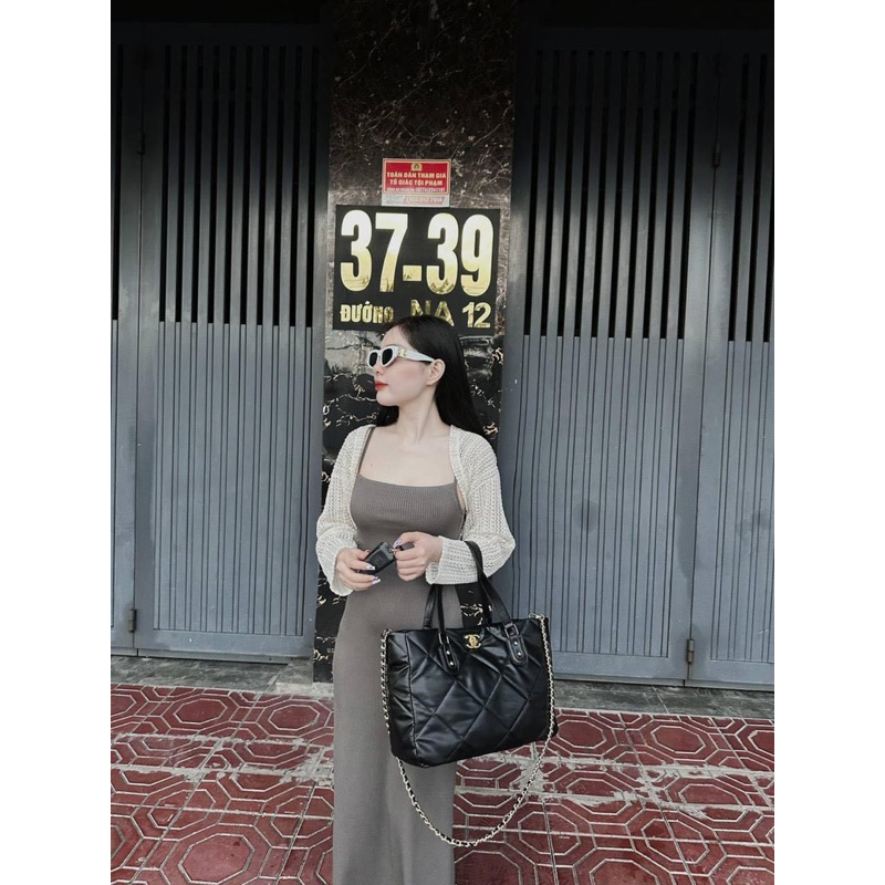 Túi công sở chen nồ trần trám  size35 3màu