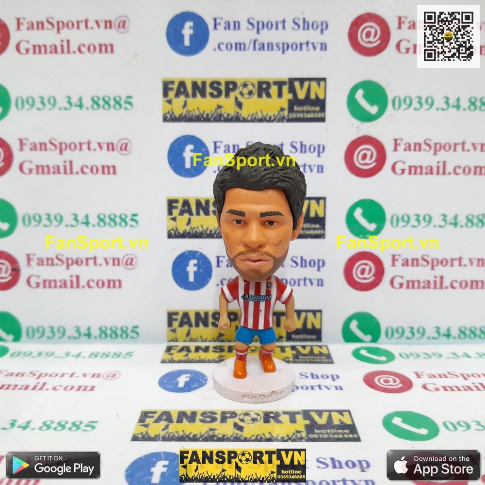 Tượng cầu thủ bóng đá Diego Costa 19 Chelsea Atletico Madrid Spain 2013 2014 2015 home blue kodoto soccerwe prostars