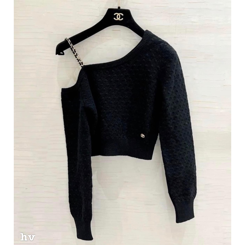 Áo len dios trễ vai xích