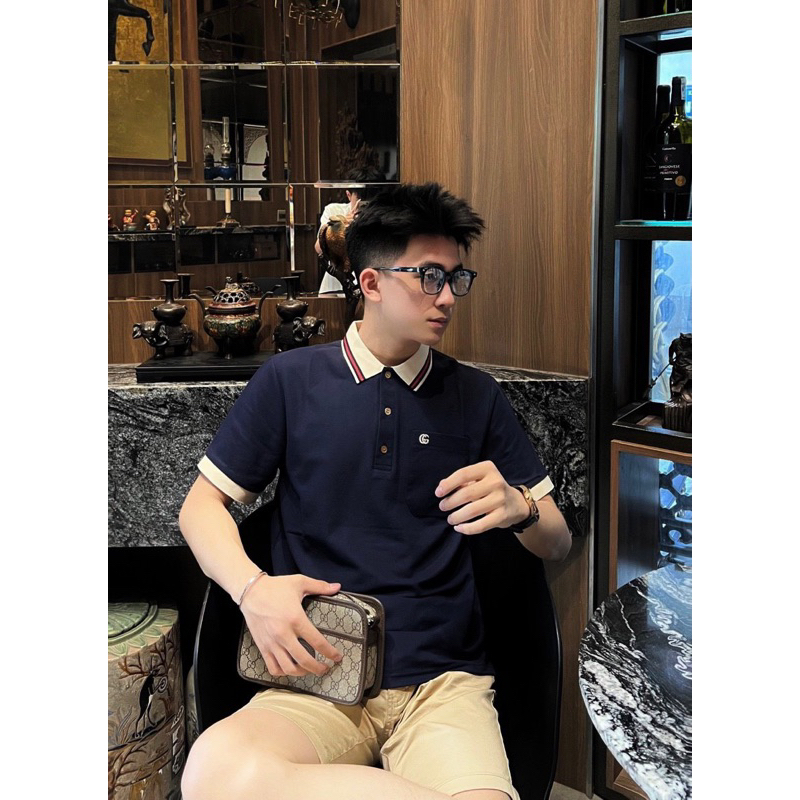 Áo Polo Nam Trơn Viền G.C Phối Cổ Màu Siêu Đẹp - Áo Polo Nam G.C Lịch Lãm