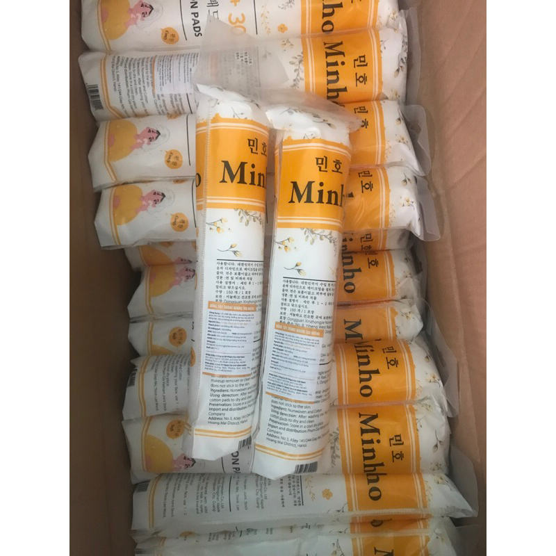 BÔNG TẨY TRANG MINHO 150 MIẾNG
