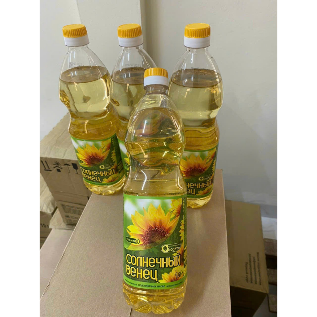 Combo 2 chai Dầu ăn hướng dương hàng nhập khẩu Nga 100%- tinh chế khử mùi " Sunny Grown"