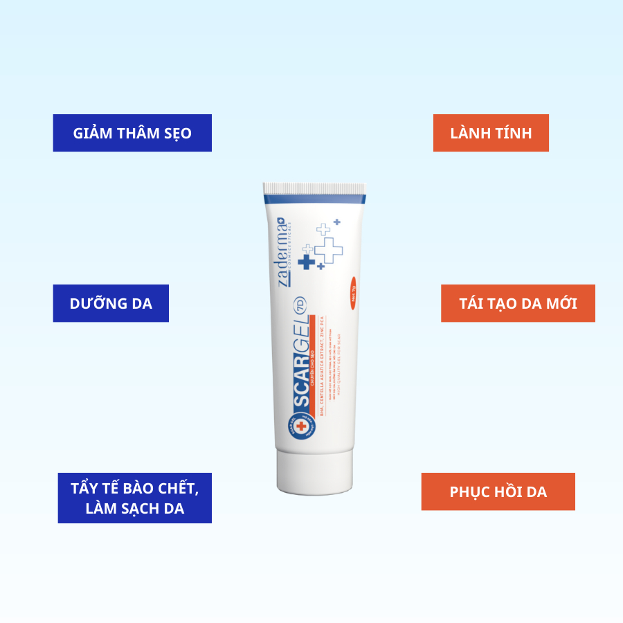 Gel ngừa mụn Zaderma giảm mụn dưỡng da Ance Gel 24h mờ sẹo ngừa thâm nám 20g