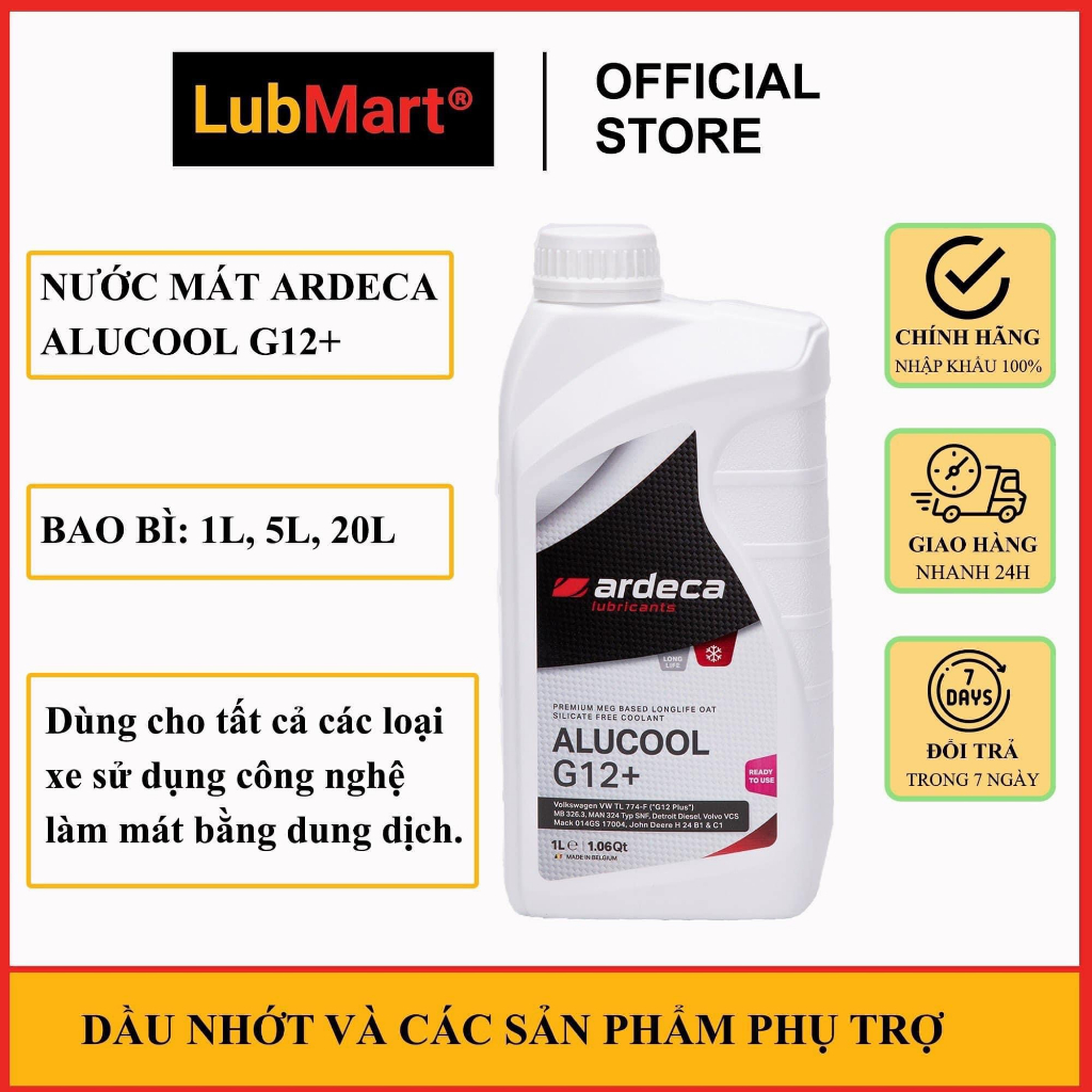 Nước mát ALUCOOL G12 + CHAI 1L