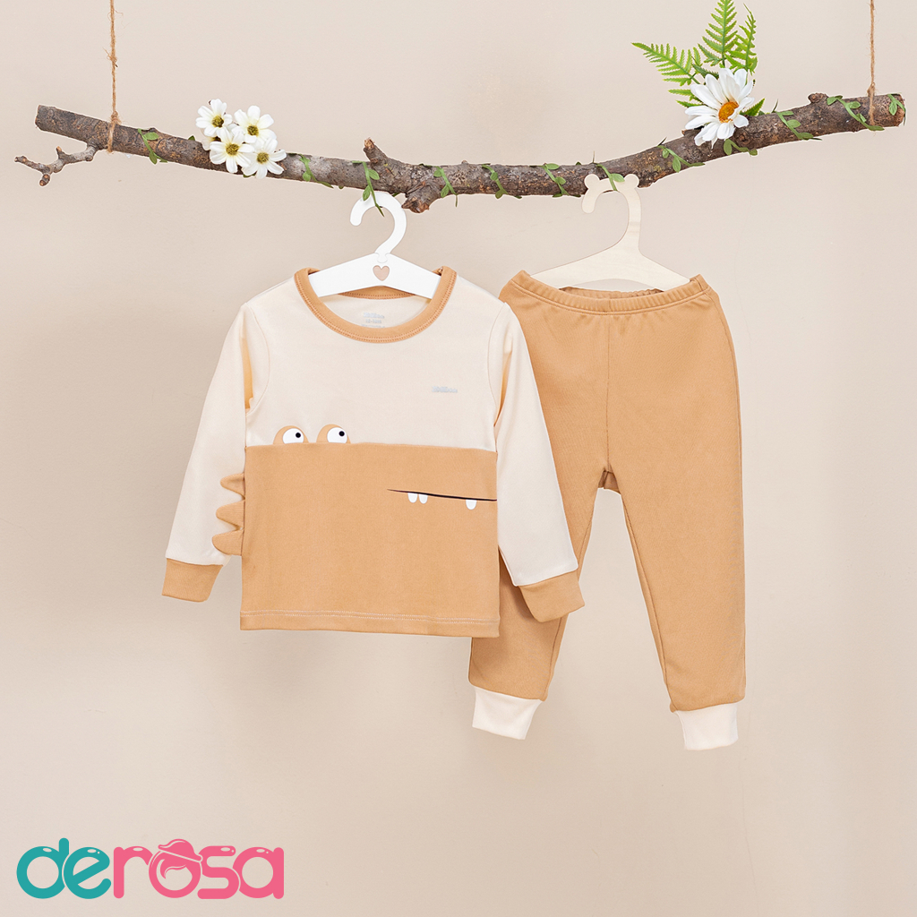 Bộ dài tay thu đông DEROSA KIDS cho bé từ 9 đến 36 tháng AWBBZ 824