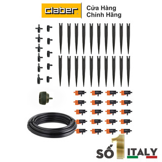 Bộ tưới nhỏ giọt Claber [Made in Italy],lắp bằng tay, dùng tưới nhỏ giọt cho 20 chậu cây DRIPKIT20TC