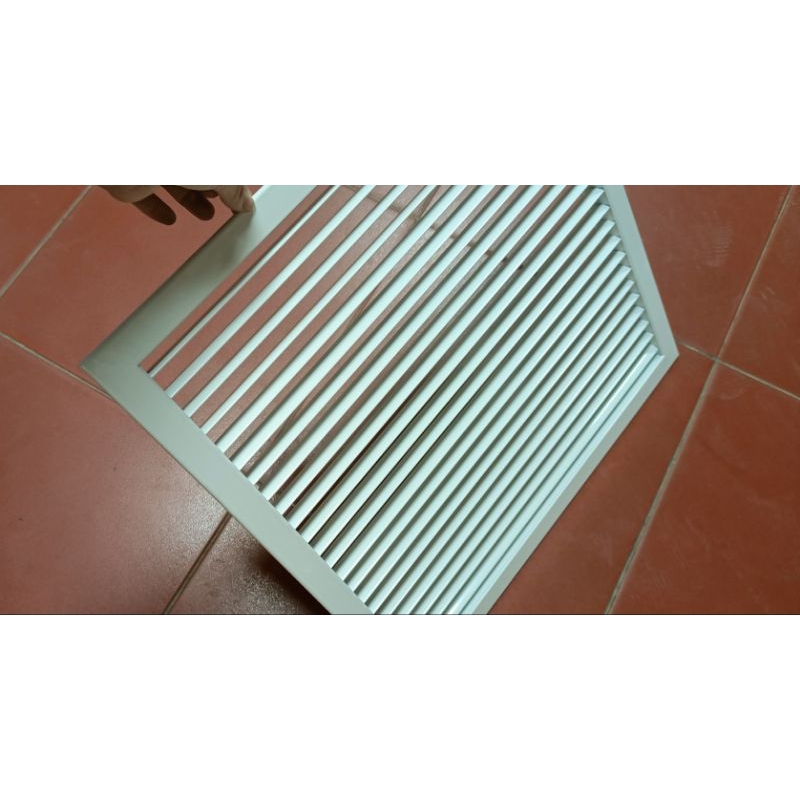 Set 2 cửa gió hồi nan bầu dục 600x600 của gió nan đơn 1 khung miệng gió điều hòa âm trần miệng gió vuông cửa gió nhôm