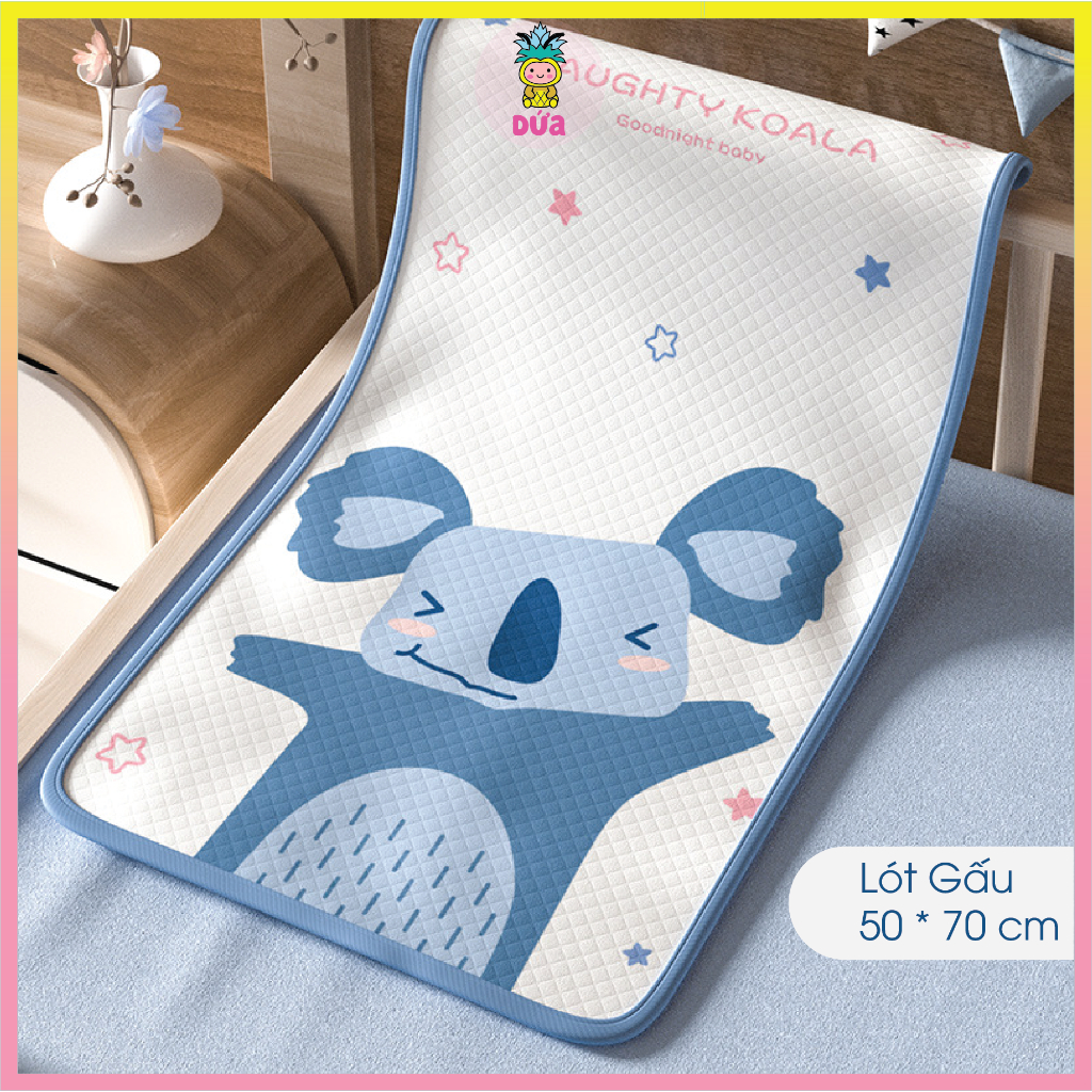 Tấm Lót Chống Thấm Thay Tã Cho Bé Sơ Sinh Họa Tiết Xinh Xắn KT 50 x 70cm