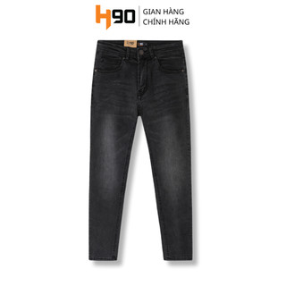 Quần Jean Nam H90, Ống Côn Dáng Ôm Slimfit, Chất Bò Co Giãn Vận Động Thoải Mái, Vải Mềm Mịn, Bền Màu HTRJ008