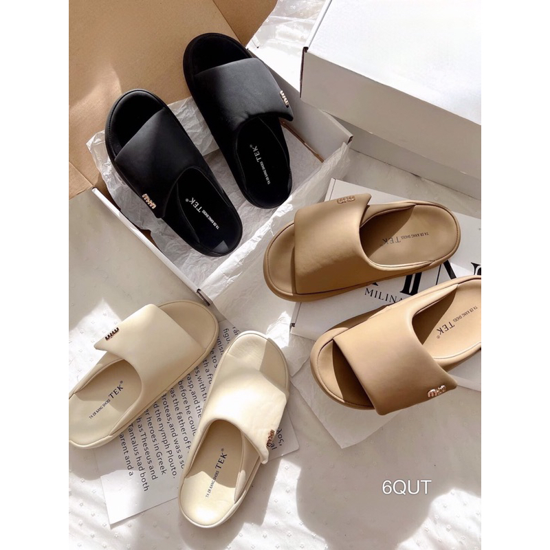 Dép Bánh Mì Da Trơn To Chuẩn Cao Cấp Sang Êm Đẹp