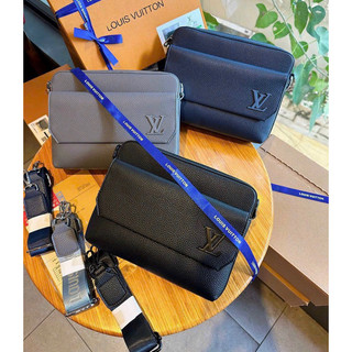 Túi đeo chéo Nam Lv fastline messenger Fullbox nam châm size 24