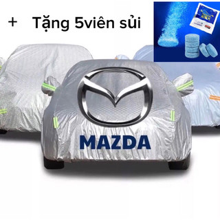 Bạt phủ xe ô tô mazda 2, mazda 3, mazda 6, cx5, cx8, cx9, bt50, chất liệu bạt tráng nhôm 3 lớp cao cấp