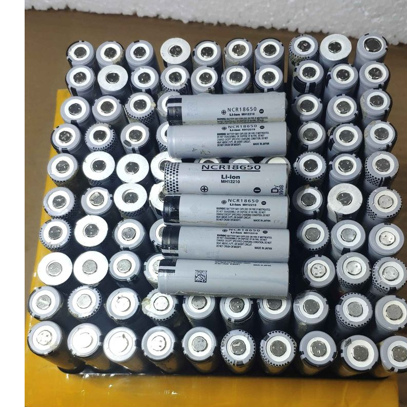 Cell Pin 18650 Panasonic xám dung lượng 3500mAh - 3.7V xả 15A  - Tháo khối