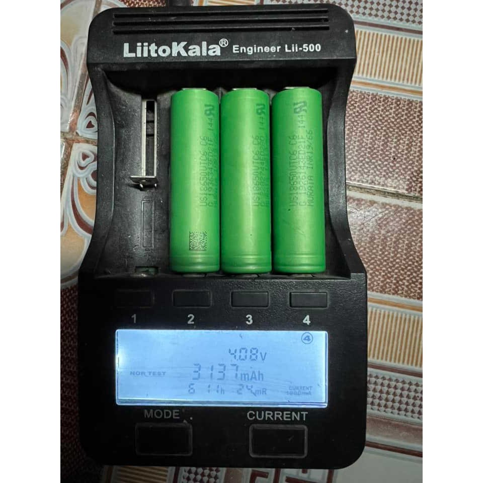 Cell Pin 18650 VTC6 DL 3000mAh - 3.7V xả 25A Tháo khối  Phiên bản 2023
