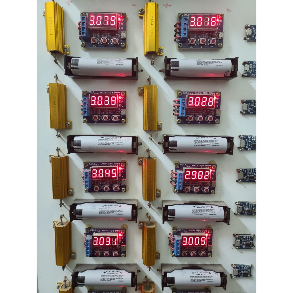 Cell Pin 18650 Panasonic xám dung lượng 3500mAh - 3.7V xả 15A  - Tháo khối