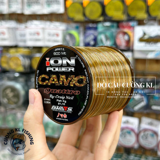 Cước câu cá Ion Camo 600m (CHÍNH HÃNG)