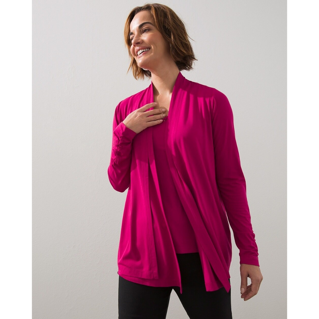 Khoác cardigan Chic()'s dành cho chị em. Chất vải rayon mềm mại. Hàng chính hãng, xịn 100%.