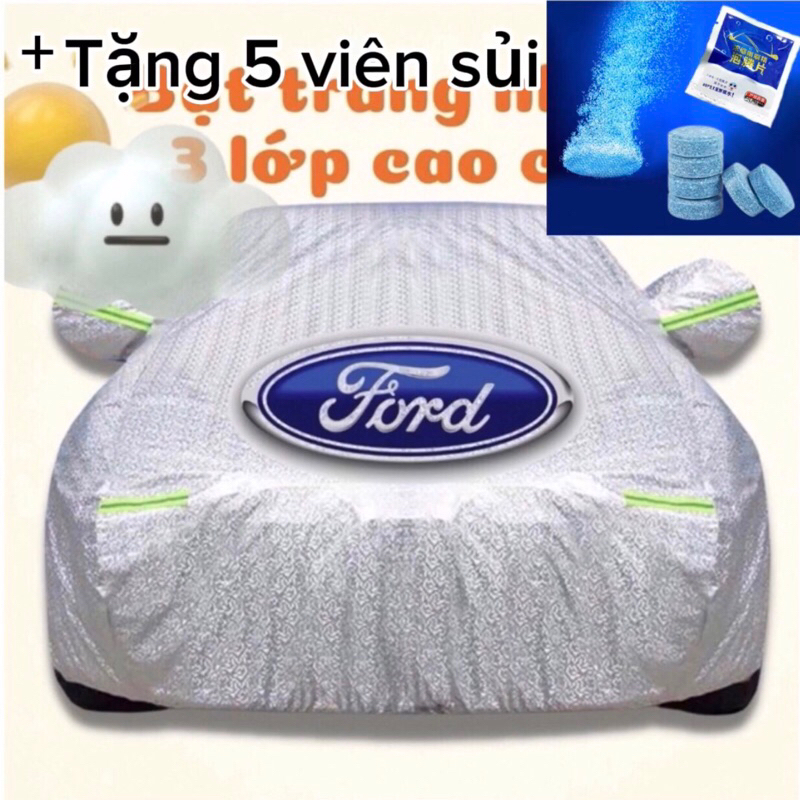 Bạt Phủ Xe Ô Tô Ford EcoSport, Everest, Escape, Focus, Explorer, Range