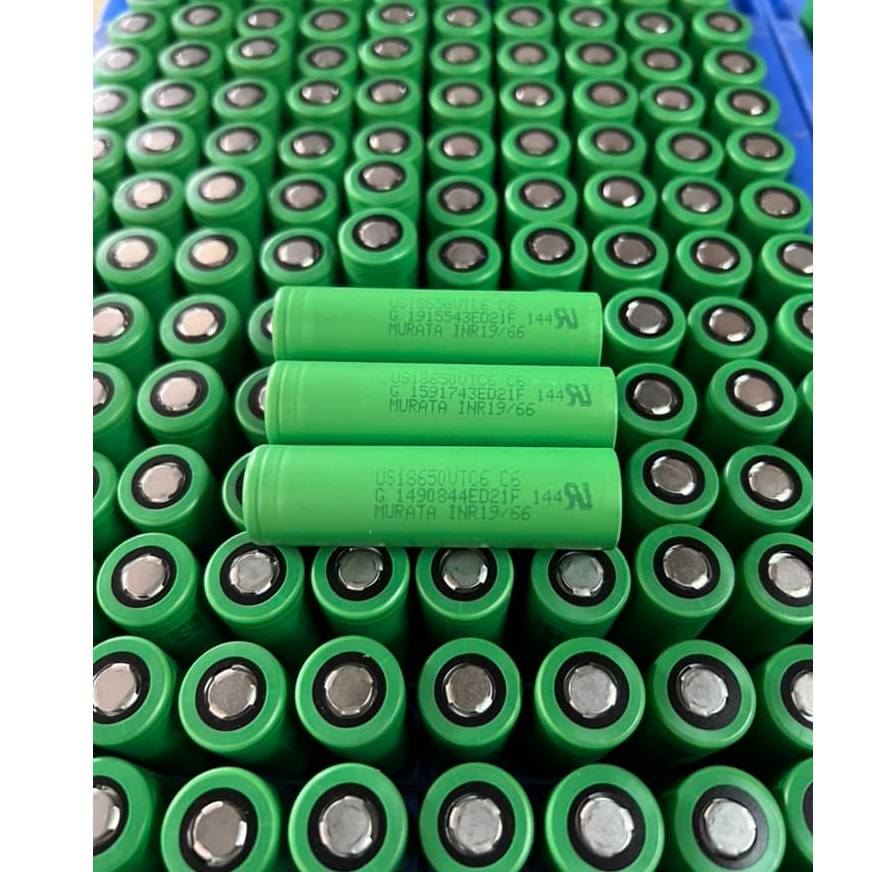 Cell Pin 18650 VTC6 DL 3000mAh - 3.7V xả 25A Tháo khối  Phiên bản 2023