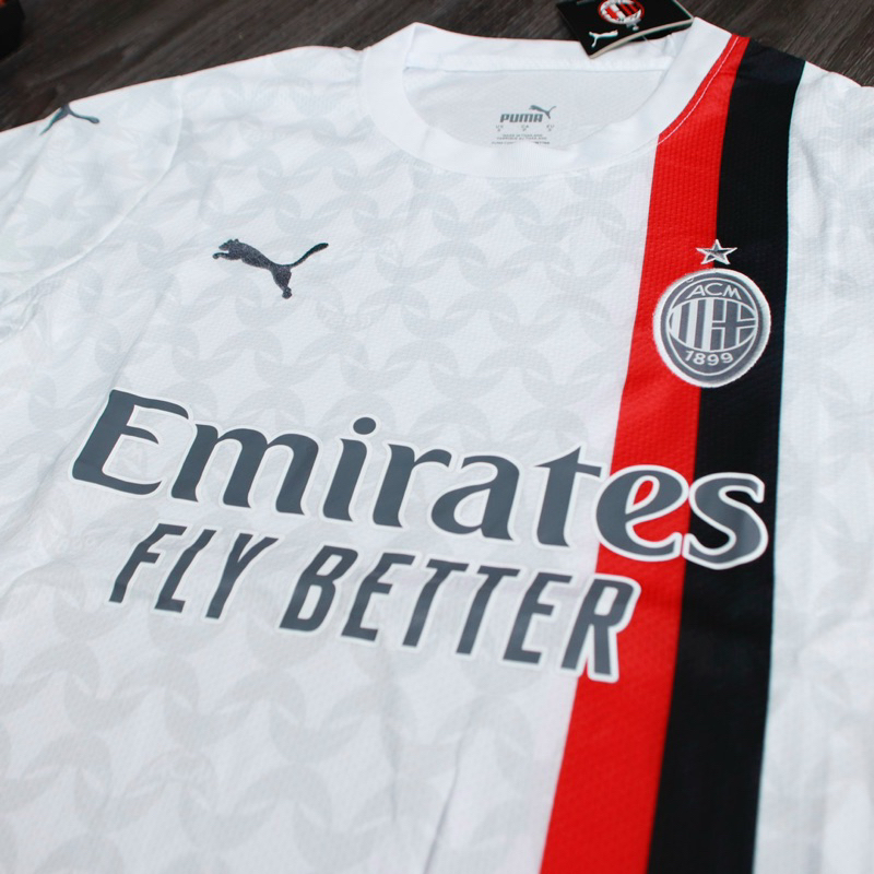 Bộ quần áo bóng đá CLB AC Milan màu trắng mùa 23/24- Hàng cao cấp Thailand