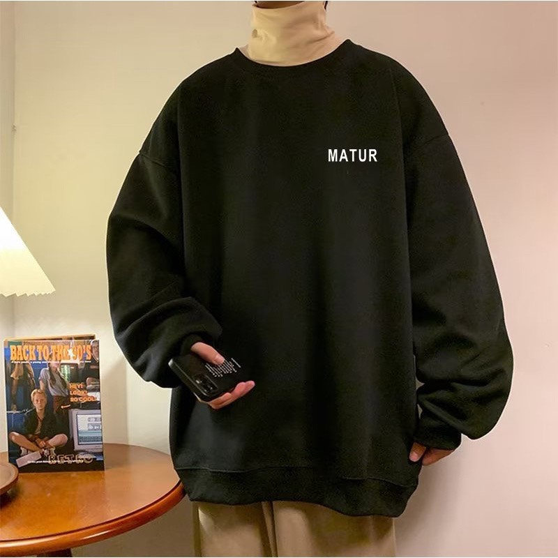 Áo sweater nam nữ form rộng , áo swt nam nữ nỉ bông unisex SWT01