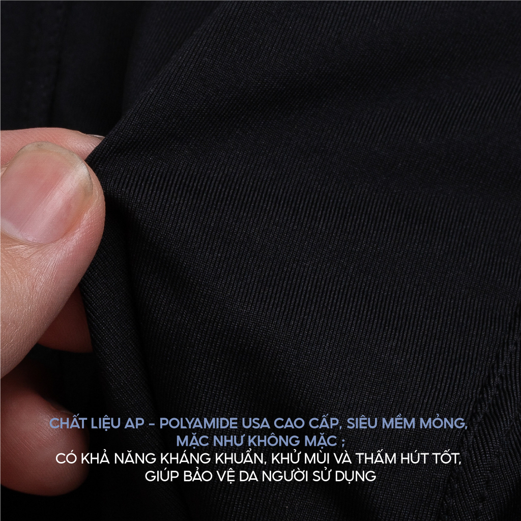 Quần sịp đùi Boxer nam GRAYHOMME vải dệt kim kháng khuẩn thấm hút cao cấp 100% thông hơi thoáng khí (SIP UP303)
