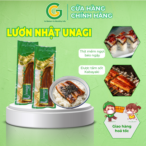 Lươn Nhật Bản Unagi Nhập Khẩu Tẩm Sốt Kabayaki, Cá Chình nướng 200gr