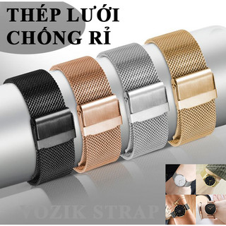 Dây đồng hồ thép lưới, dây mesh thời trang cao cấp nhập khẩu Strap&Co + Tặng chốt dây và dụng cụ chuyên dụng