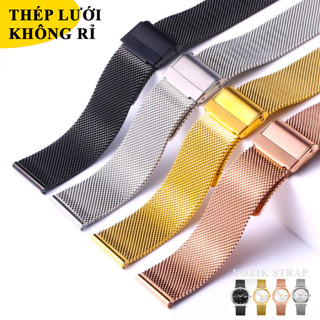 Dây đồng hồ thép lưới chống gỉ Mesh 0.6mm dòng cao cấp loại dày cực bền, chống gỉ, chống oxy hóa, chống phai màu
