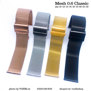 (FULL phụ kiện) Dây đồng hồ thép lưới cao cấp (dây mesh) chính hãng Strap&Co chống gỉ cực bền