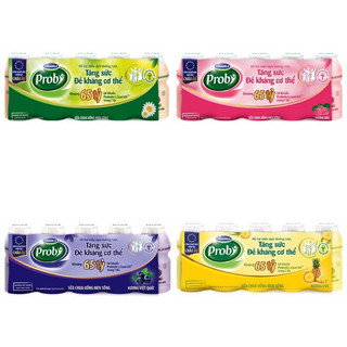 Lốc 5chai x 65ml. Sữa Chua Uống Men Sống Proby Vinamilk - có đường/ dâu/ việt quất/ dưa gang/ dứa đủ vị