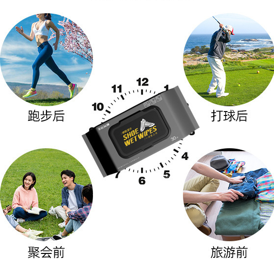 Khăn tẩm nước lau giày siêu tốc, siêu sạch, diệt khuẩn