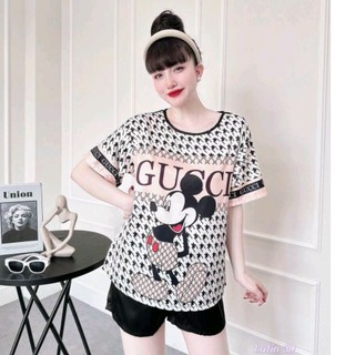 Đồ Bộ Pijama Nữ Mặc Nhà Đẹp Lụa Latin Cao Cấp Quần Đùi 🌸Hàng Có Size