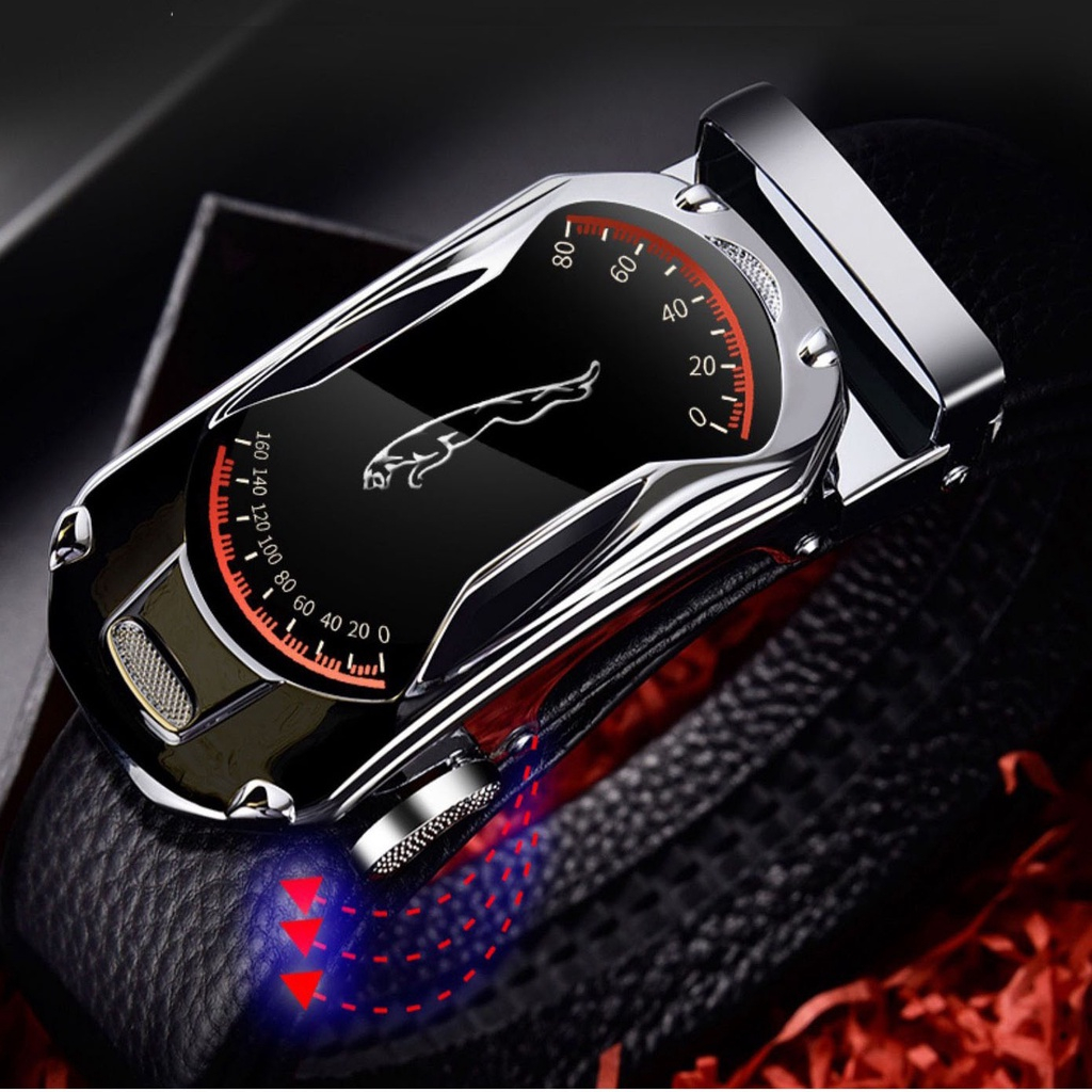 Thắt lưng nam da BÒ khóa tự động cao cấp nam tính, dây nịt da mặt chống gỉ New Ms79