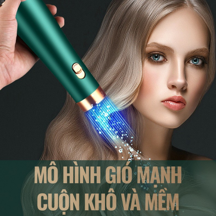 Máy Sấy Tóc Tạo Kiểu Đa Năng 4 IN 1-Máy Sấy Tóc 4 Trong 1 Uốn Duỗi Sấy Tạo Bồng Uốn Cụp Chuẩn Salon - Bảo Hành 12 Tháng