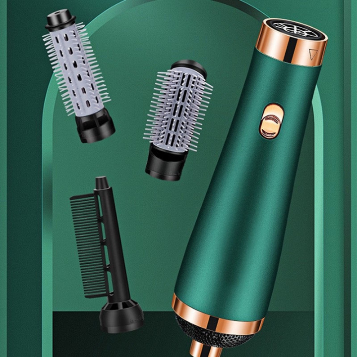 Máy Sấy Tóc Tạo Kiểu Đa Năng 4 IN 1-Máy Sấy Tóc 4 Trong 1 Uốn Duỗi Sấy Tạo Bồng Uốn Cụp Chuẩn Salon - Bảo Hành 12 Tháng