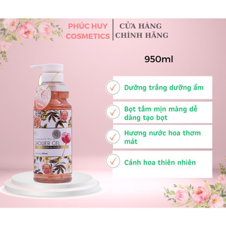 SỮA TẮM THƠM MỊN DA JOJOBA BÔNG HỒNG SAKURA 950Ml