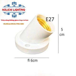Đui Đèn vát  gắn tường chuẩn E27