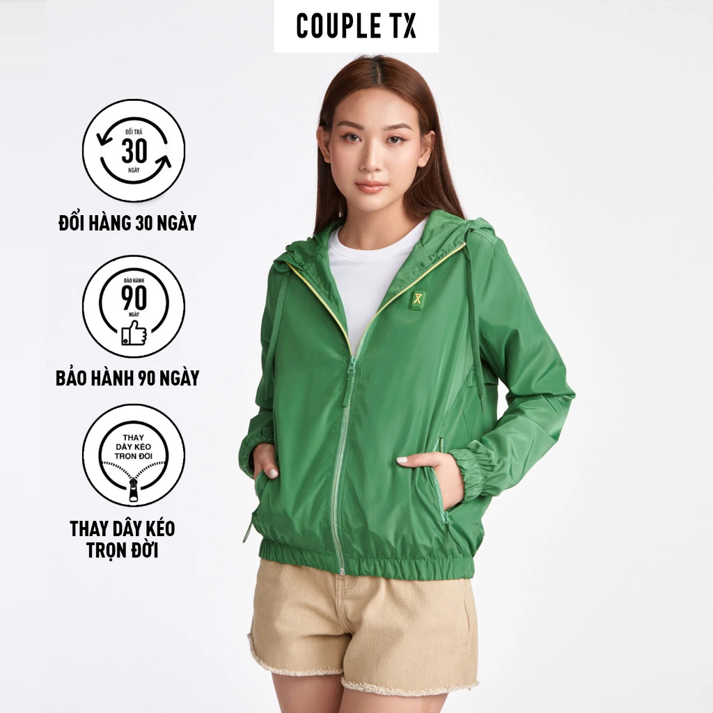 [Mã FATREND2810 giảm đến 30k tối đa 99k] Áo Khoác Dù Basic Nữ Couple TX