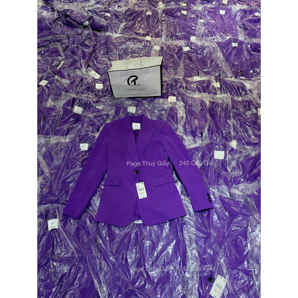 Áo vest MG tím, đen xuất dư Thời trang công sở Thuygiayvnxk