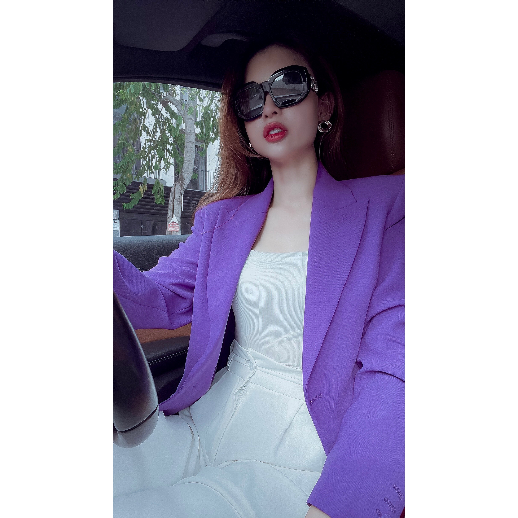 Áo vest MG tím, đen xuất dư Thời trang công sở Thuygiayvnxk