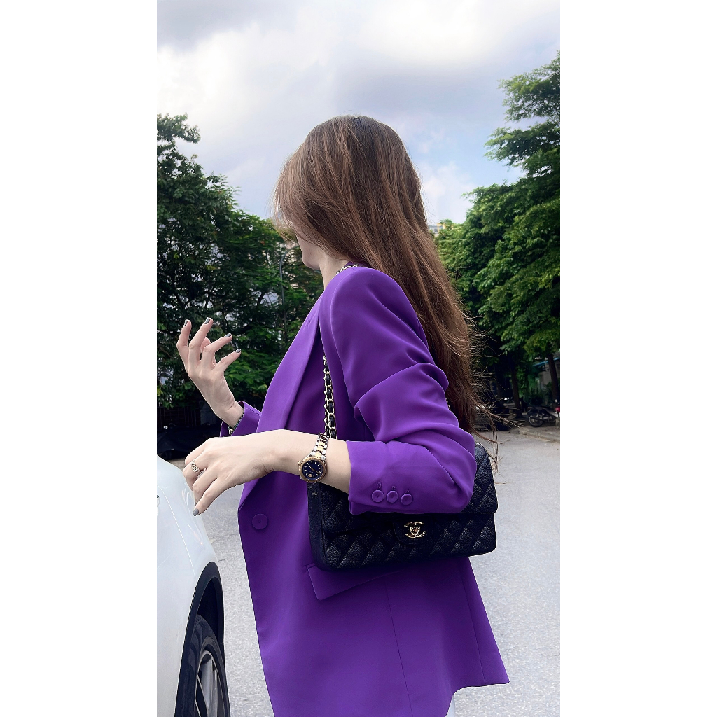 Áo vest MG tím, đen xuất dư Thời trang công sở Thuygiayvnxk