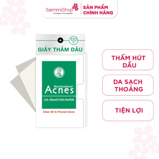 Giấy thấm dầu kiểm soát nhờn trên da Acness Mentholatum Oil Remover