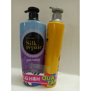 Dầu gội và kem xả Elastine De perfume hương nước hoa LoVe Me Hàn Quốc chai 600ml kèm quà tặng y hinh